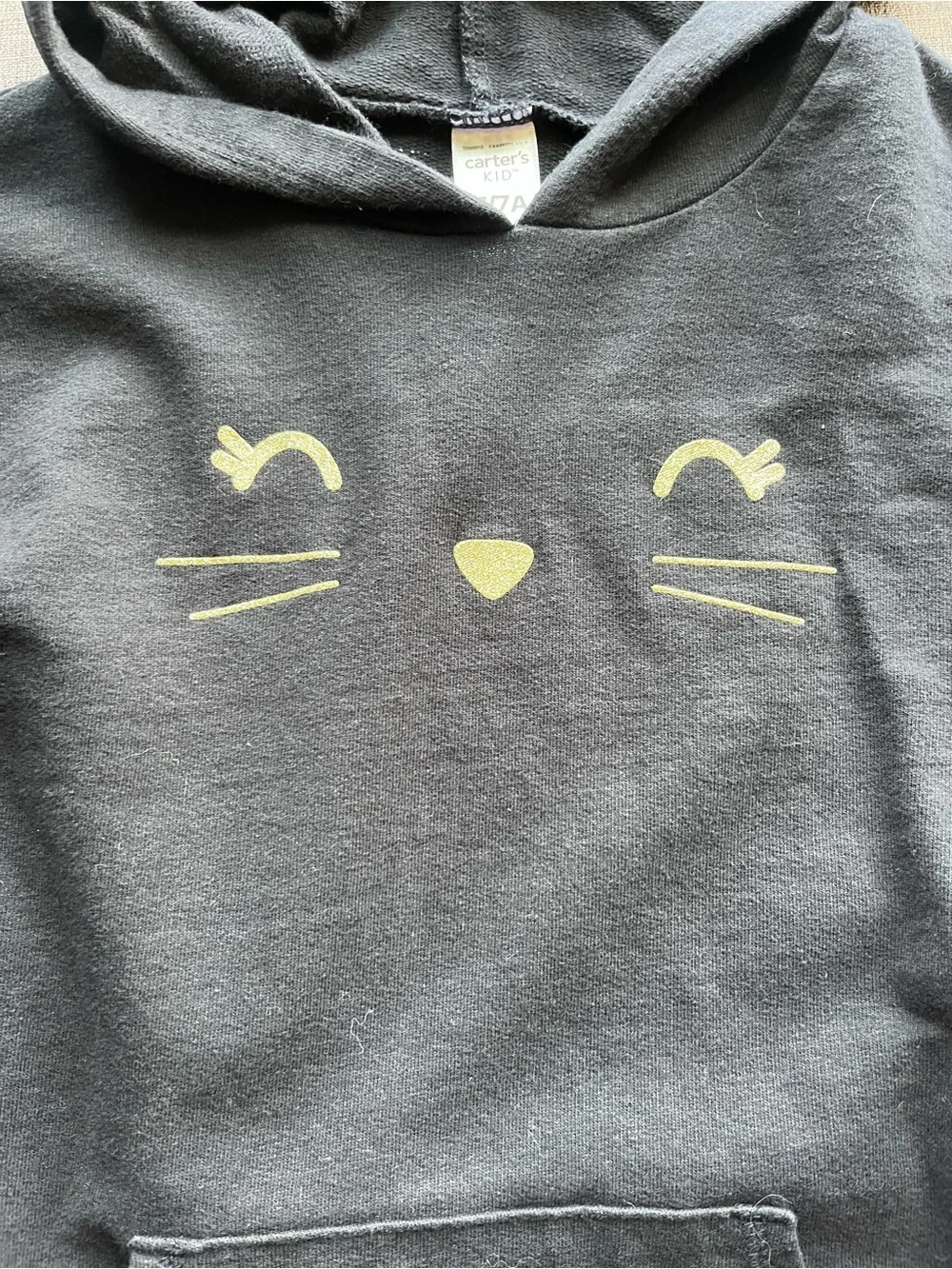 Carters size 7 cat sweatshirt dress